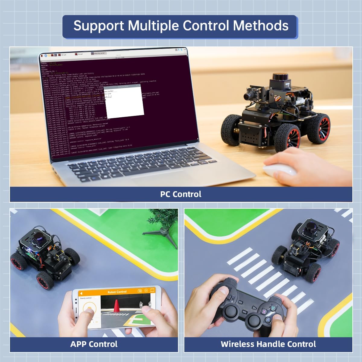 Robot Car for Raspberry Pi 5 ROS2 Programmable AI Vision Smart Robot ... Robot Car for Raspberry Pi 5 ROS2 Programmable AI Vision Smart Robot ...
