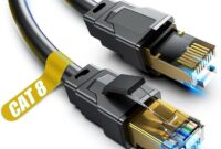 SAMZHE Cat 8 Ethernet Cable 50FT High Speed Braided Network Cord 40Gbps 2000Mhz Cat8 RJ45 Connectors Shielded LAN Cables Indoor Outfoor Compatible for Gaming PS5 Router Modem PC Xbox 50 ft
