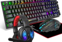 Amazon.com: Redragon S101 Gaming Keyboard Mouse Combo and H888W ...