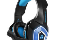 2.4GHz Wireless Gaming Headsets for PS5, PS4, PC, Switch - Bluetooth 5.3 Gaming Headphones with Noise Canceling Mic, 7.1 Surround Sound, 70H Battery, Blue Lighting - White