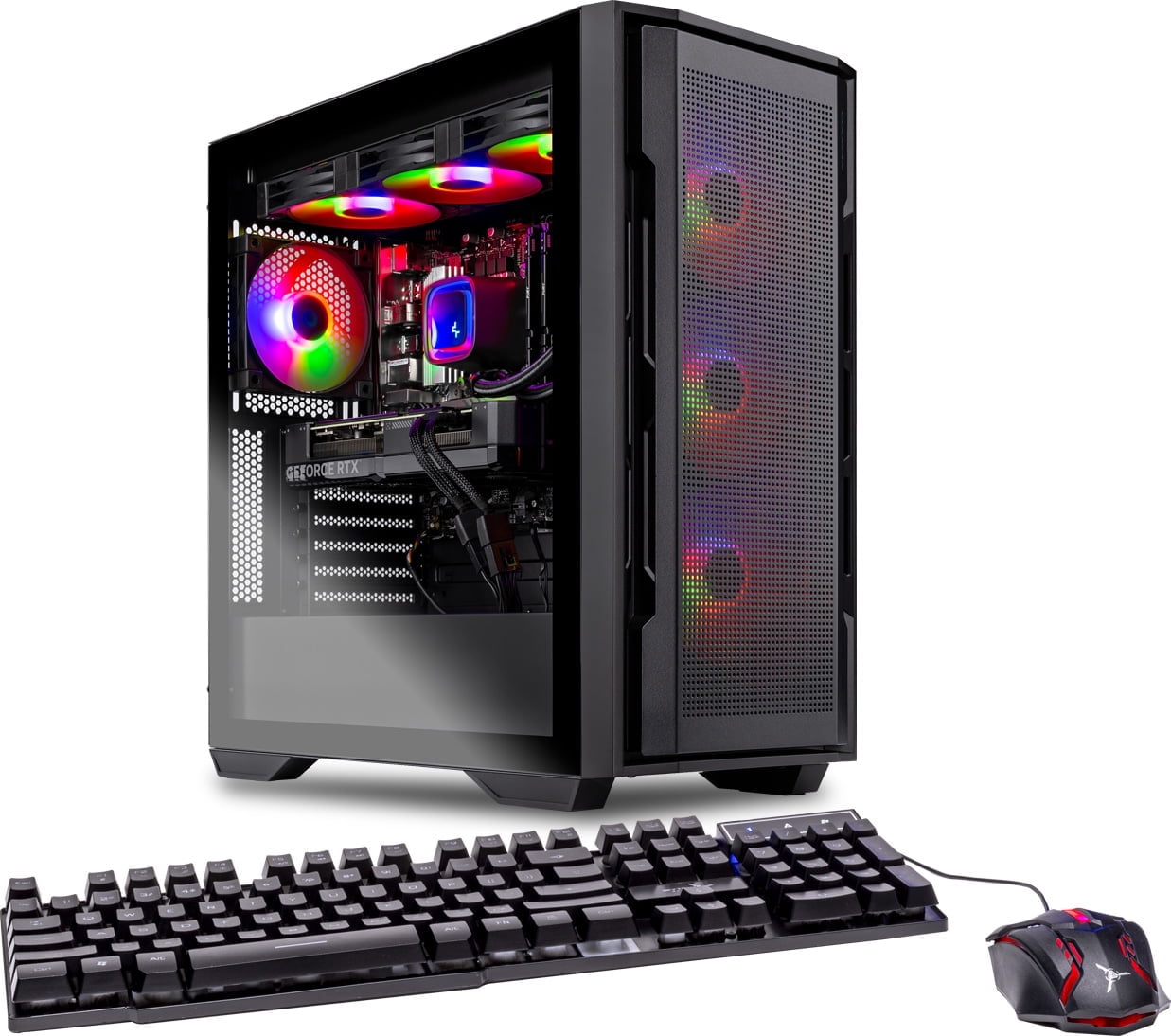 Skytech Chronos Gaming PC Desktop, Ryzen 7 9800X3D 4.7 GHz (5.2 GHz Turbo), NVIDIA RTX 5080 16GB GDDR7, X670, 2TB Gen4 NVMe SSD, 32GB DDR5 RAM 6000 RGB, 850W Gold PSU, 360mm ARGB AIO, Wi-Fi, Win 11