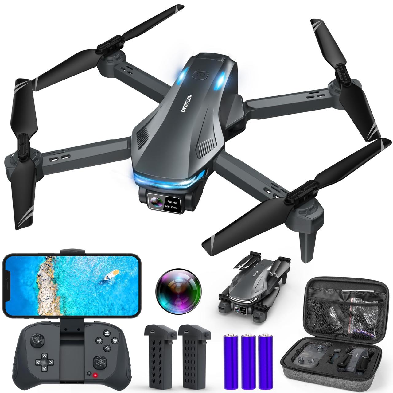 Drone with Camera for Adults, 1080P FPV Drones for kids Beginners with ...