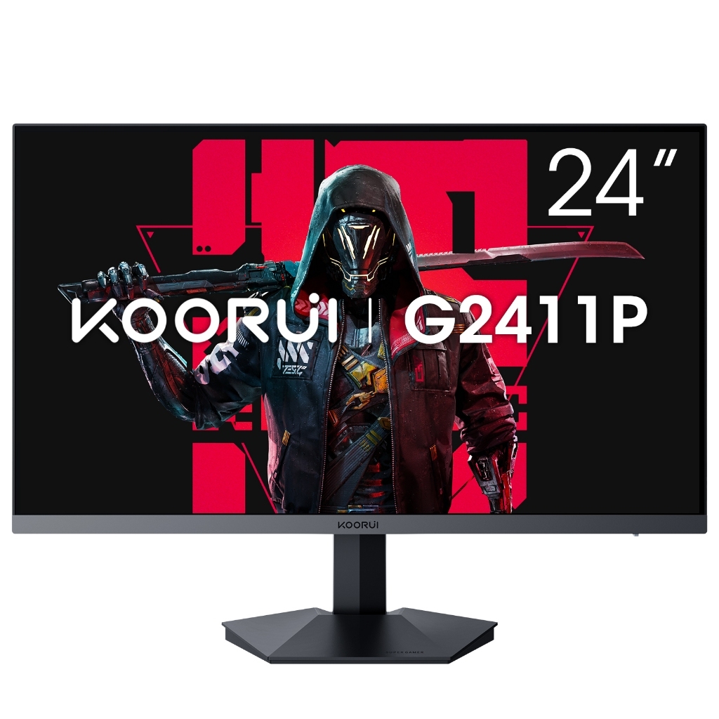 KOORUI 24 inch 200hz IPS Gaming Monitor HDR400 FHD1080p 1ms DCI-P3 90% DP HDMI Support Freesync 3-Side Frameless Computer Monitors G2411P